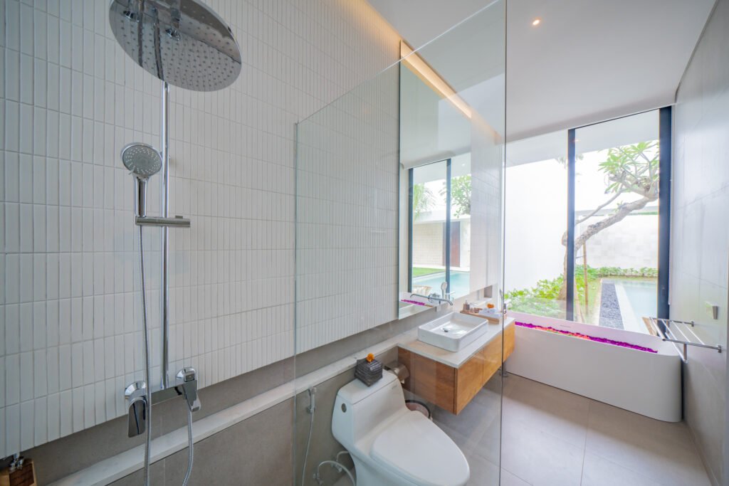 Bathroom 1 Window View Villa Shanaya