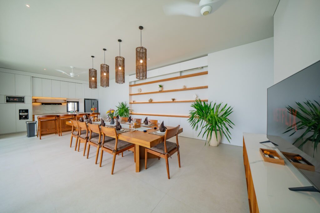 Kitchen & Dining Villa Shanaya Parerenan – Spacious Dining Area